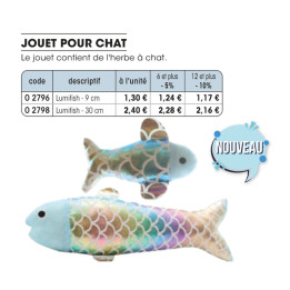 Jouets chat Lumifish