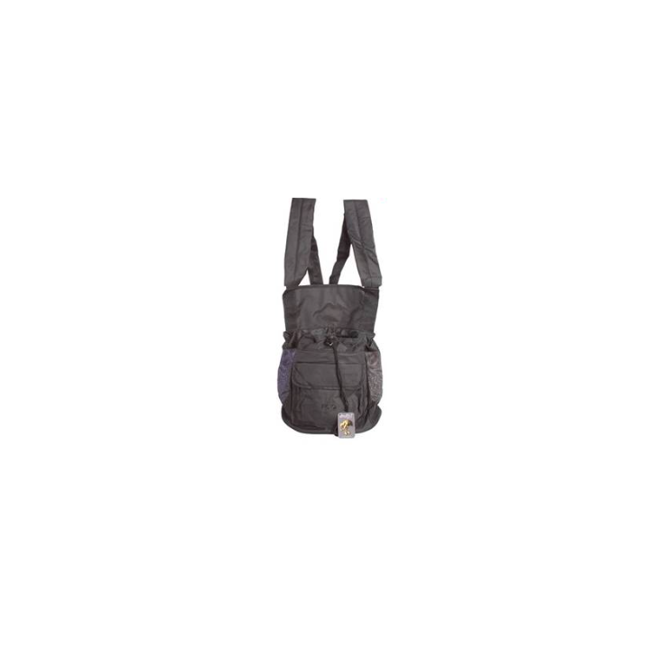Sac ventral noir et gris Doogy