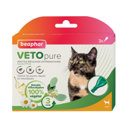 Pipettes insectifuges VETOpure Beaphar : Chat