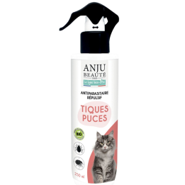 Lotion antiparasitaire pour chat Anju : 250 ml