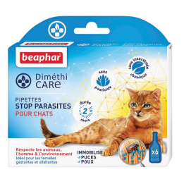 Pipette Diméthicare Stop Parasites pour chat