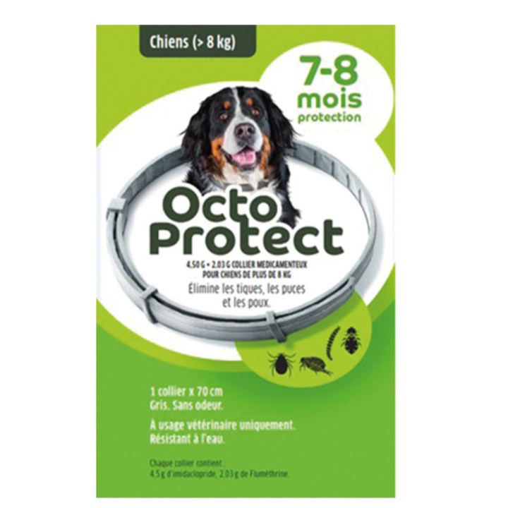 Collier OCTOPROTECT grand chien 1 collier