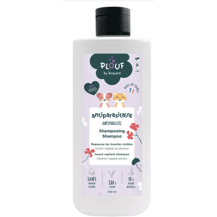 Shampoing antiparasitaire Plouf : 200ml