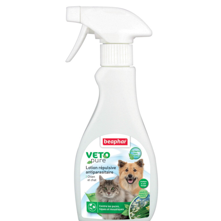 Lotion répulsive antiparasitaire VETOpure : 250 ml