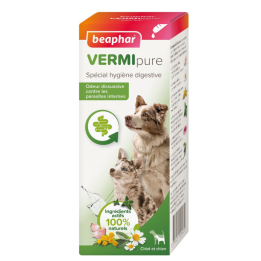 Vermipure liquide Beaphar pour chiot et chien : 50 ml
