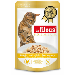 Sachet fraicheur poulet avec foie de poulet en sauce : 80 g : 24 pièces