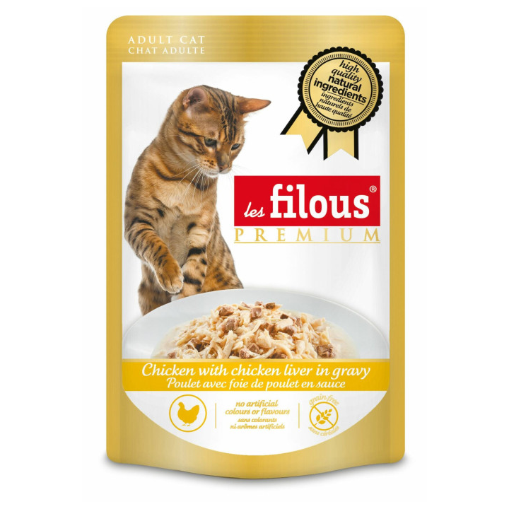 Sachet fraicheur poulet avec foie de poulet en sauce : 80 g : 24 pièces