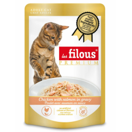 Sachet fraicheur poulet avec saumon en sauce : 80 g : 24 pièces