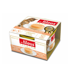 Mousse duo Poulet avec Saumon : 85 gr : 12 pièces
