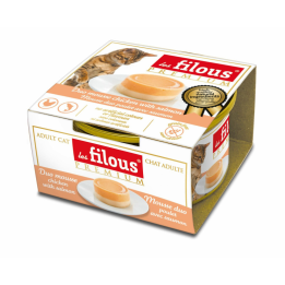 Mousse duo Poulet avec Canard : 85 gr : 12 pièces