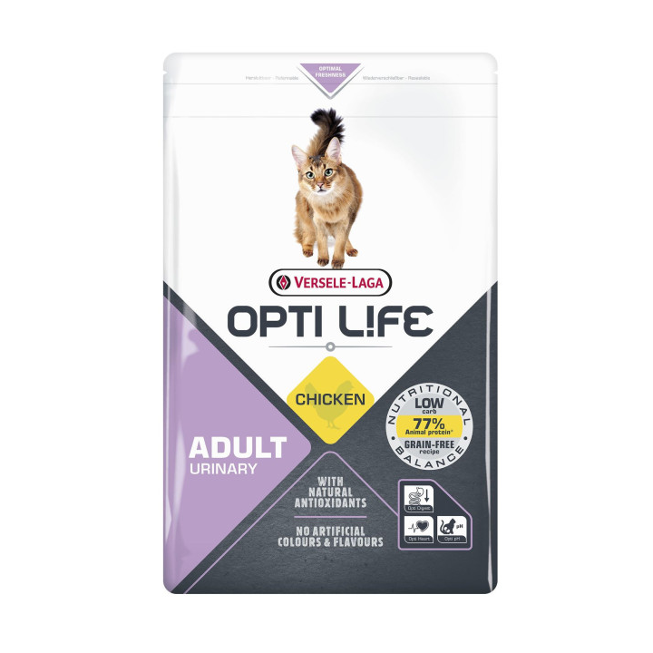Croquettes Opti Life Chat Adulte Urinary poulet : 2.5kg