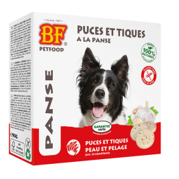 Friandises "puces et tiques" à la panse Biofood