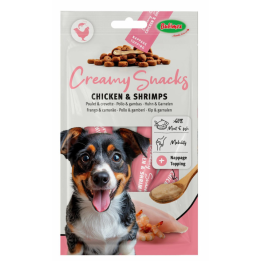 Creamy Snacks pour chien x4 : Poulet / Crevettes