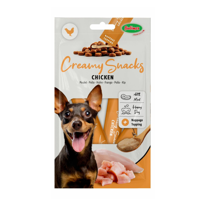 Creamy Snacks pour chien x4: Poulet