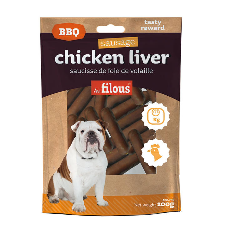 Saucisse de foie de volaille pour Chien