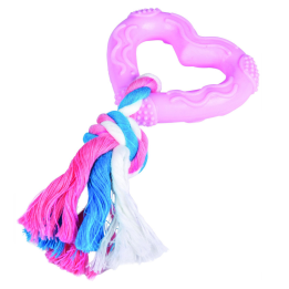 Jouet Coeur Rose TPR pour Chiot