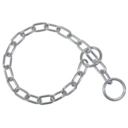 Collier en acier chromé pour chien